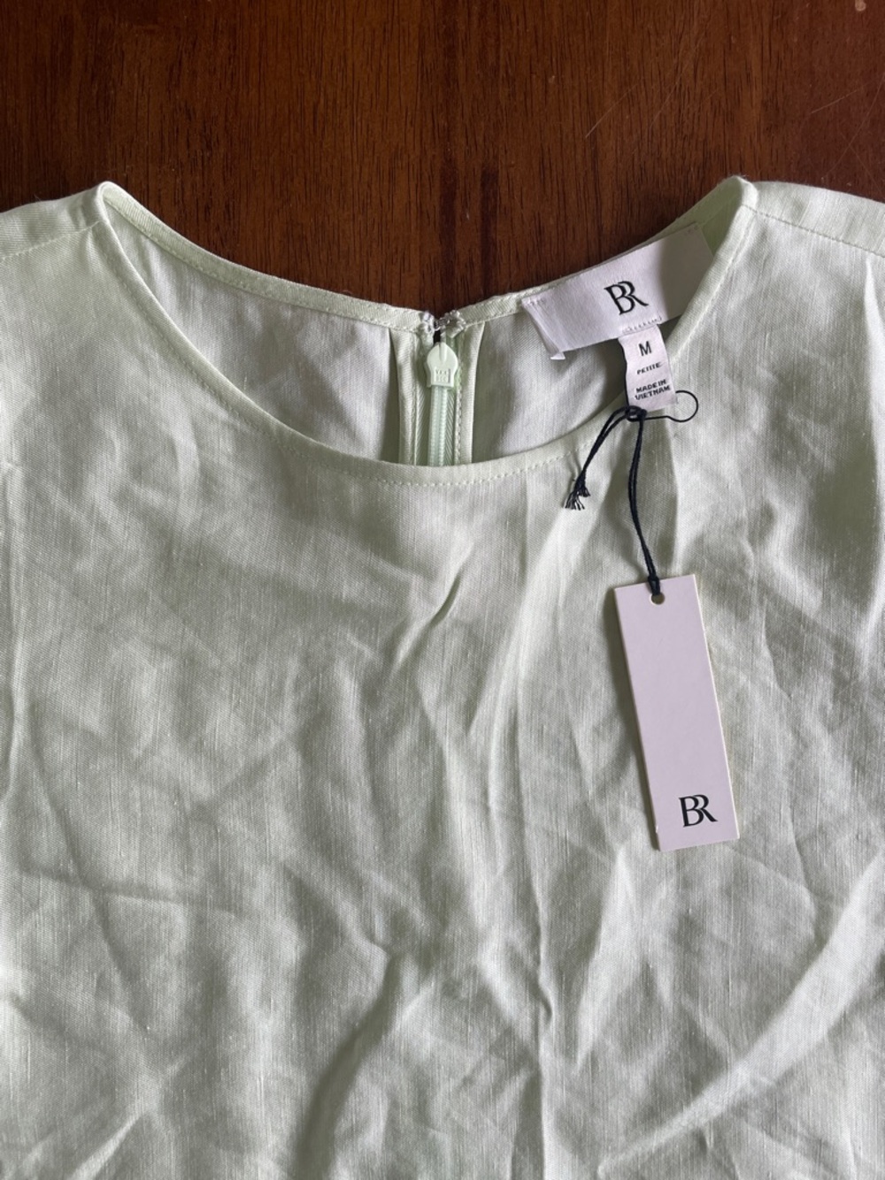 NWT Banana Republic Aurelia Dress - Pale Green - Medium Petite - Picture 6 of 11